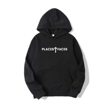 Felpa con cappuccio con facce di Trapstar Places