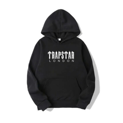 Felpa con cappuccio nera Trapstar London