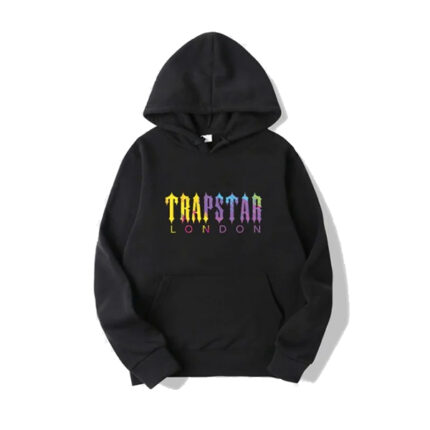 Felpa nera con cappuccio di Trapstar London