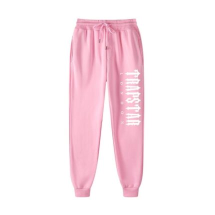 Pantaloni in pile Trapstar London Shining rosa